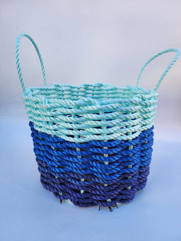 16 x 12 inch Lobster Rope Basket,  Bl Little Salty Rope