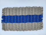 Lobster Rope Mat,  Tan and Blue