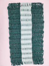 Lobster Rope Mat, Hunter Green and Seafoam