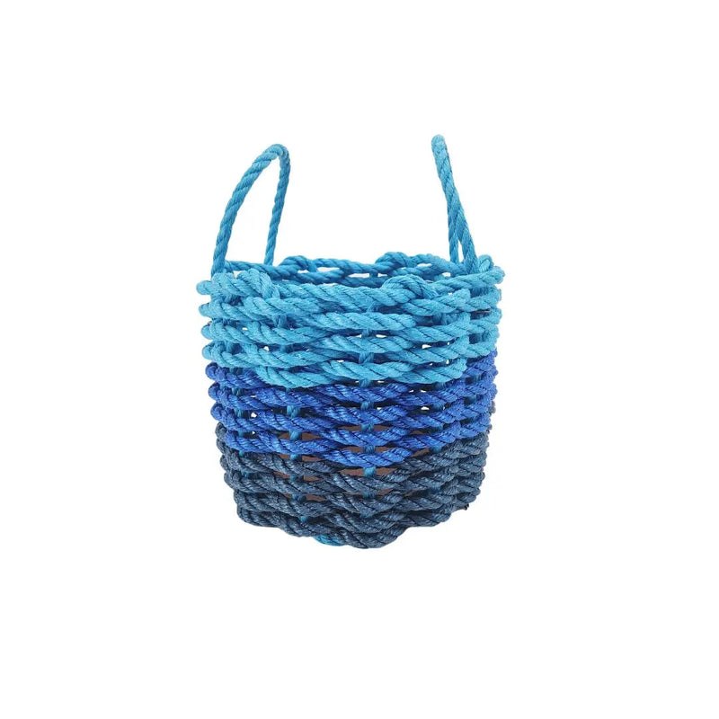Authentic Maine Lobster Rope Storage Navy Blue, Blue and Light Blue Little Salty Rope