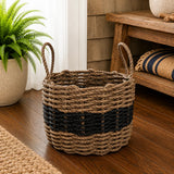 Brown & Black Rope Basket Little Salty Rope