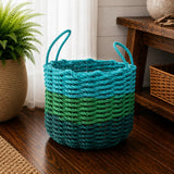 Green Ombre Rope Basket Little Salty Rope