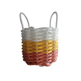 Orange, yellow, white Lobster Rope Basket. Halloween Candy Color Little Salty Rope