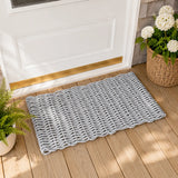 Solid Color Lobster Rope Doormat Little Salty Rope