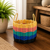 Sunset Inspired Rope Basket Little Salty Rope