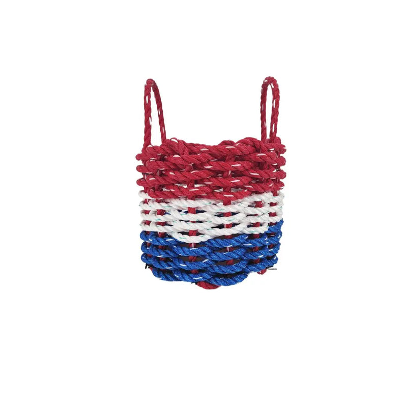 Red White and Blue Lobster Rope Basket