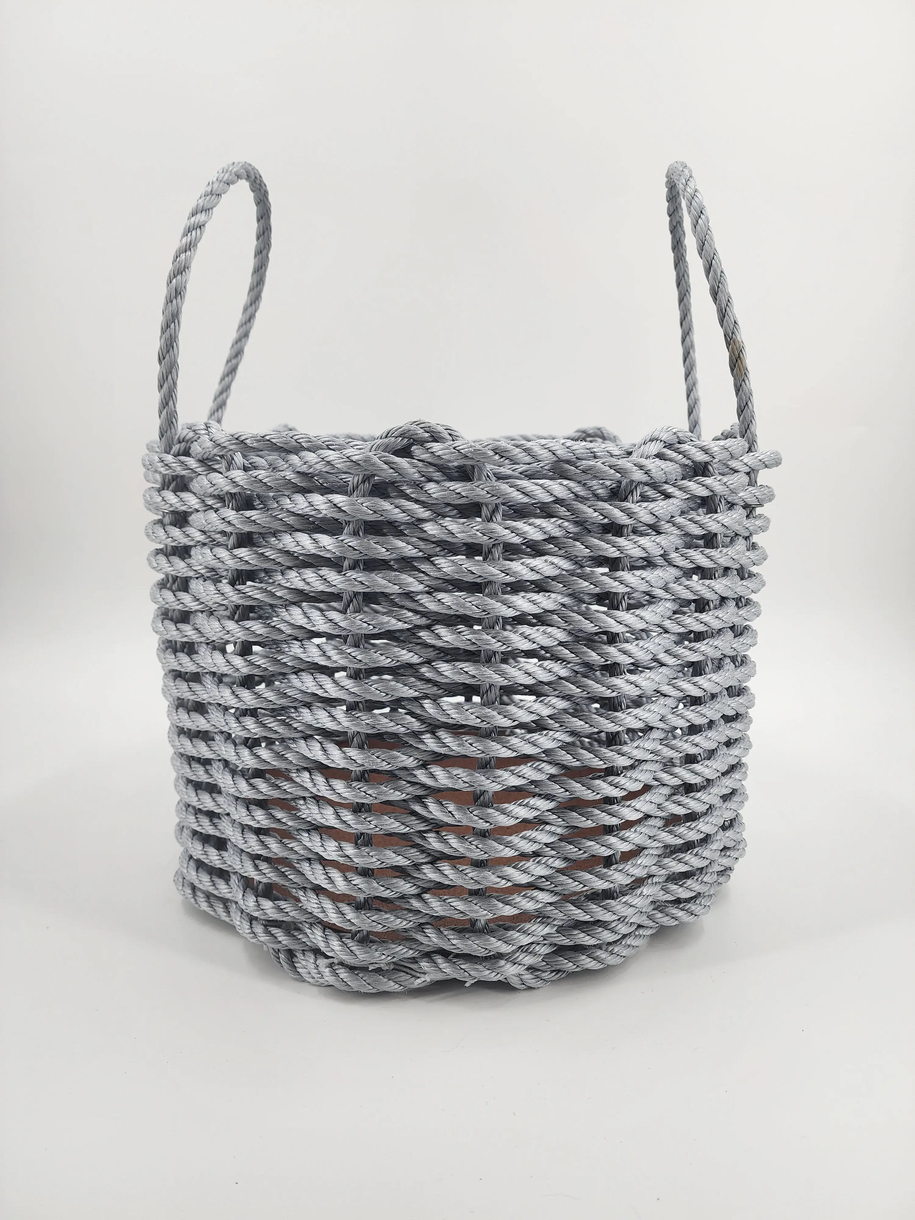 Solid Color Maine Lobster Rope Storage Basket - Little Salty Rope