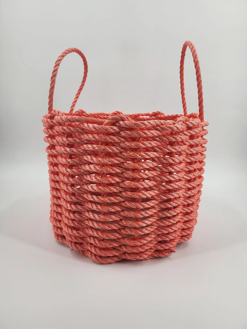 Solid Color Maine Lobster Rope Storage Basket Little Salty Rope