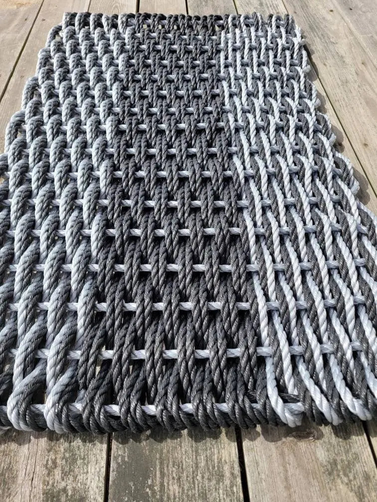 Large Double Weave Lobster Rope Mat, Vibrant Colors, – Little Salty Rope